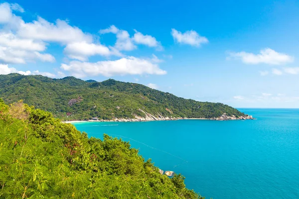 Koh Samui Adası, Tayland bir yaz günü hava panoramik