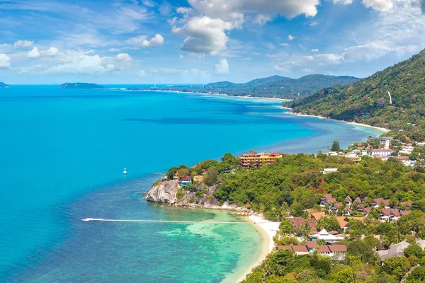 Koh Samui Adası, Tayland bir yaz günü hava panoramik