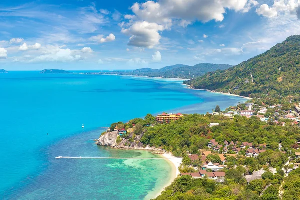 Koh Samui Adası, Tayland bir yaz günü hava panoramik