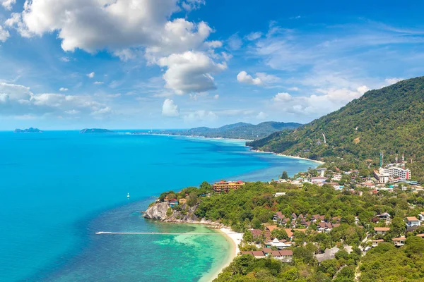 Koh Samui Adası, Tayland bir yaz günü hava panoramik