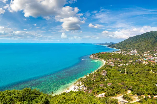 Koh Samui Adası, Tayland bir yaz günü hava panoramik