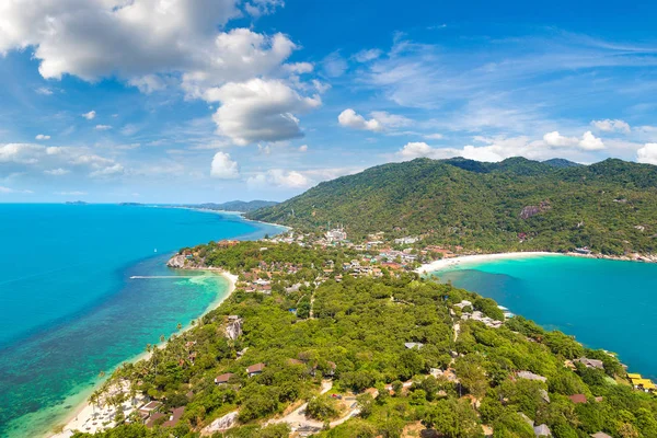 Koh Samui Adası, Tayland bir yaz günü hava panoramik