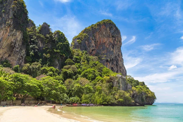 Railay Beach Krabi Thaïlande Dans Une Journée Été — Photo