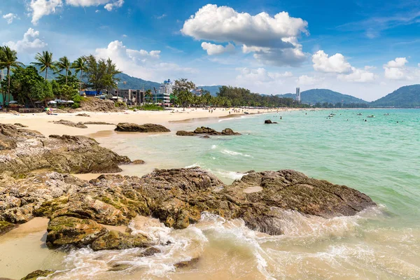 Playa Patong Mar Andamán Phuket Tailandia Día Verano — Foto de Stock