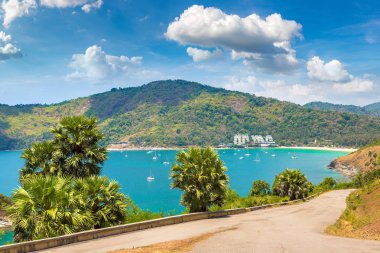Tayland 'da bir yaz günü Phuket' in panoramik manzarası