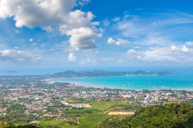 Tayland 'da bir yaz günü Phuket' in panoramik manzarası