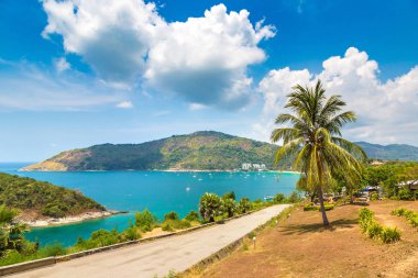 Tayland 'da bir yaz günü Phuket' in panoramik manzarası