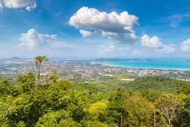 Tayland 'da bir yaz günü Phuket' in panoramik manzarası