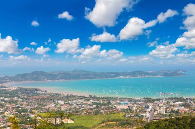 Tayland 'da bir yaz günü Phuket' in panoramik manzarası