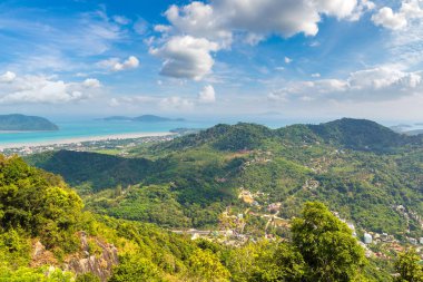 Tayland 'da bir yaz günü Phuket' in panoramik manzarası