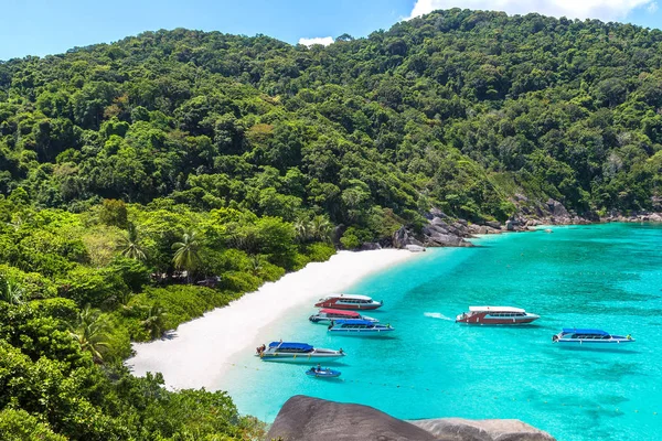 Vue Panoramique Paysage Tropical Sur Les Îles Similan Thaïlande Dans — Photo