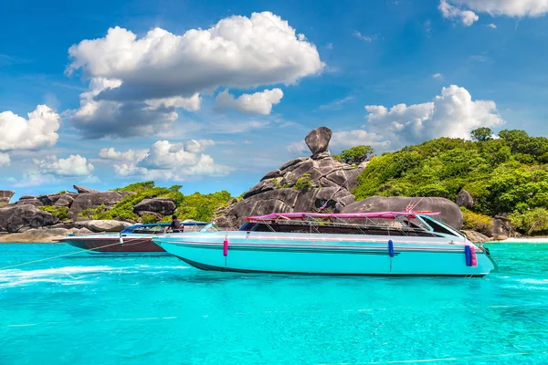 Paysage Tropical Sur Les Îles Similan Thaïlande Dans Une Journée — Photo