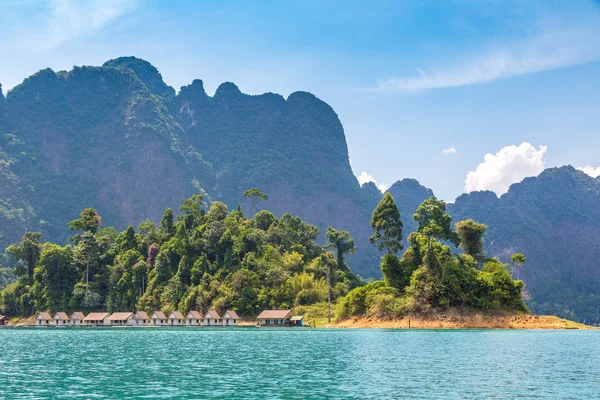 Belle Nature Lac Cheow Lan Barrage Ratchaprapha Parc National Khao — Photo