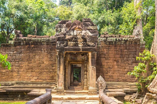 Prohm Templo Ruínas Khmer Antigo Templo Complexo Angkor Wat Siem — Fotografia de Stock