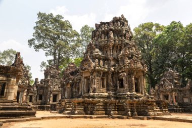 Chau Say Tevoda tapınak kalıntıları olduğunu Khmer antik tapınak Siem Reap içinde karmaşık Angkor Wat, Kamboçya'da bir yaz günü