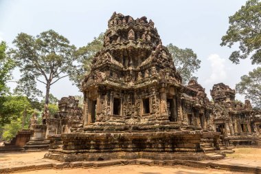 Chau Say Tevoda tapınak kalıntıları olduğunu Khmer antik tapınak Siem Reap içinde karmaşık Angkor Wat, Kamboçya'da bir yaz günü