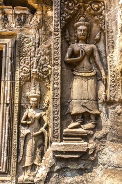 Chau Say Tevoda tapınak kalıntıları olduğunu Khmer antik tapınak Siem Reap içinde karmaşık Angkor Wat, Kamboçya'da bir yaz günü