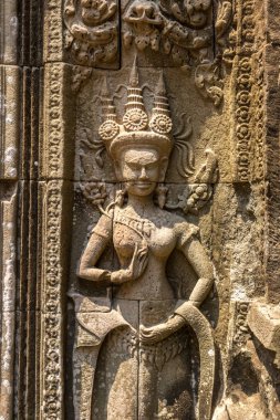 Chau Say Tevoda tapınak kalıntıları olduğunu Khmer antik tapınak Siem Reap içinde karmaşık Angkor Wat, Kamboçya'da bir yaz günü