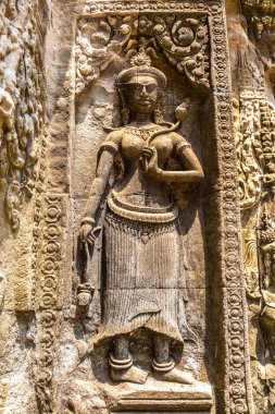 Chau Say Tevoda tapınak kalıntıları olduğunu Khmer antik tapınak Siem Reap içinde karmaşık Angkor Wat, Kamboçya'da bir yaz günü