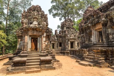 Chau Say Tevoda tapınak kalıntıları olduğunu Khmer antik tapınak Siem Reap içinde karmaşık Angkor Wat, Kamboçya'da bir yaz günü