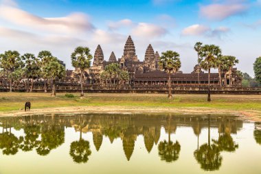 Siem Reap, Kamboçya'da bir yaz günü Angkor Wat Tapınağı