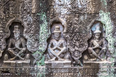 Siem Reap, Kamboçya'da bir yaz günü karmaşık Angkor Wat tapınakta Preah Khan