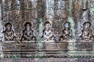 Siem Reap, Kamboçya'da bir yaz günü karmaşık Angkor Wat tapınakta Preah Khan