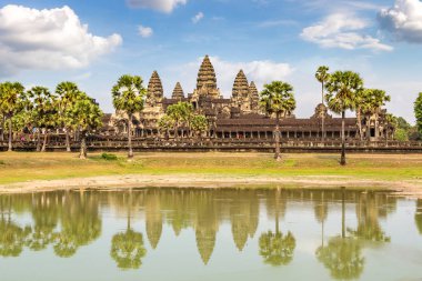Siem Reap, Kamboçya'da bir yaz günü Angkor Wat Tapınağı