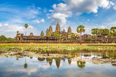 Siem Reap, Kamboçya'da bir yaz günü Angkor Wat Tapınağı