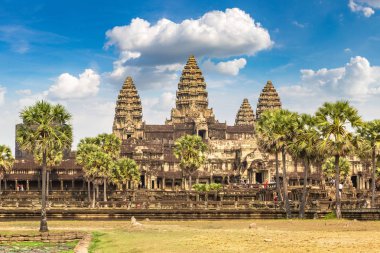 Siem Reap, Kamboçya'da bir yaz günü Angkor Wat Tapınağı