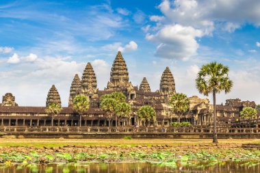 Siem Reap, Kamboçya'da bir yaz günü Angkor Wat Tapınağı