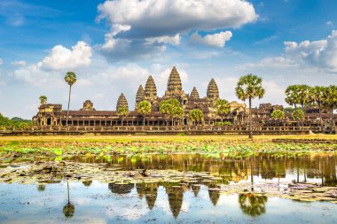 Siem Reap, Kamboçya'da bir yaz günü Angkor Wat Tapınağı