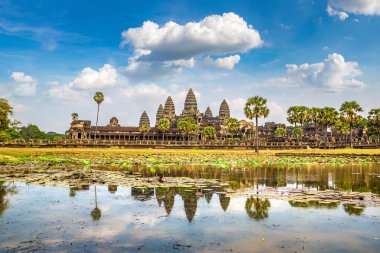 Siem Reap, Kamboçya'da bir yaz günü Angkor Wat Tapınağı
