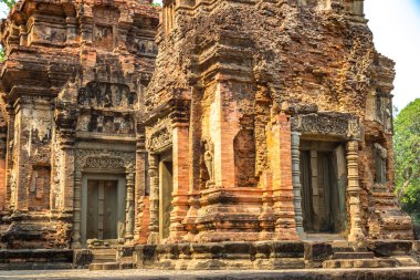 Siem Reap, Kamboçya'da bir yaz günü karmaşık Angkor Wat Tapınağı Preah Ko