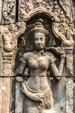 Banteay Kdei tapınağıdır Khmer antik tapınak Siem Reap içinde karmaşık Angkor Wat, Kamboçya'da bir yaz günü