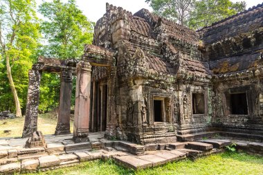 Banteay Kdei tapınağıdır Khmer antik tapınak Siem Reap içinde karmaşık Angkor Wat, Kamboçya'da bir yaz günü