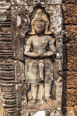 Banteay Kdei tapınağıdır Khmer antik tapınak Siem Reap içinde karmaşık Angkor Wat, Kamboçya'da bir yaz günü