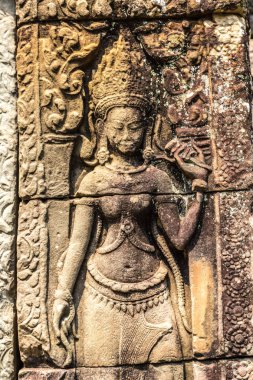 Banteay Kdei tapınağıdır Khmer antik tapınak Siem Reap içinde karmaşık Angkor Wat, Kamboçya'da bir yaz günü