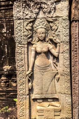 Banteay Kdei tapınağıdır Khmer antik tapınak Siem Reap içinde karmaşık Angkor Wat, Kamboçya'da bir yaz günü