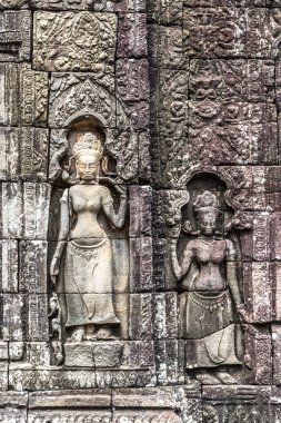 Banteay Kdei tapınağıdır Khmer antik tapınak Siem Reap içinde karmaşık Angkor Wat, Kamboçya'da bir yaz günü