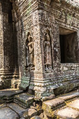 Banteay Kdei tapınağıdır Khmer antik tapınak Siem Reap içinde karmaşık Angkor Wat, Kamboçya'da bir yaz günü