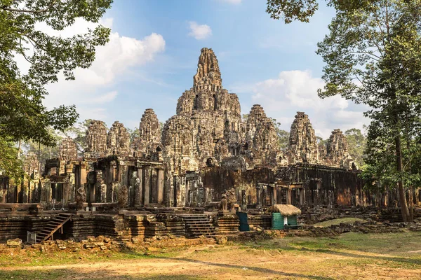 Bayon Templo Khmer Antiguo Templo Complejo Angkor Wat Siem Reap — Foto de Stock