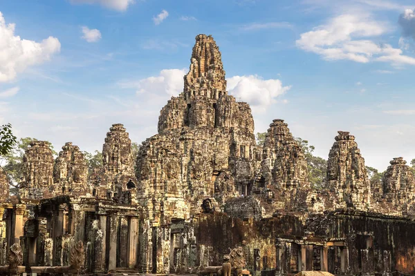 Bayon Templo Khmer Antiguo Templo Complejo Angkor Wat Siem Reap — Foto de Stock