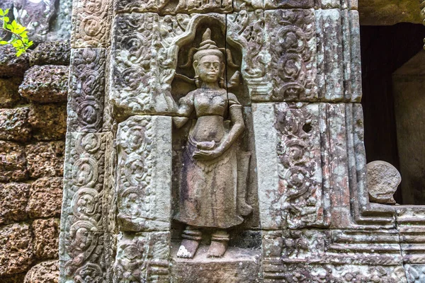 Som Templo Complexo Angkor Wat Siem Reap Camboja Dia Verão — Fotografia de Stock