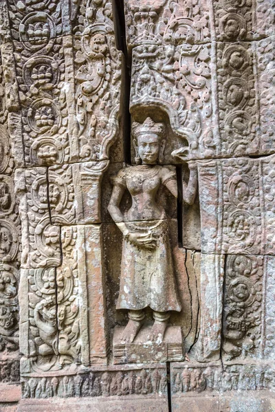 Som Templet Komplexa Angkor Wat Siem Reap Kambodja Sommardag — Stockfoto