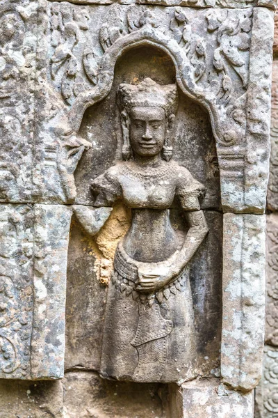 Som Templet Komplexa Angkor Wat Siem Reap Kambodja Sommardag — Stockfoto