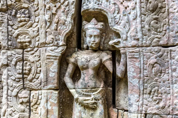 Som Templet Komplexa Angkor Wat Siem Reap Kambodja Sommardag — Stockfoto