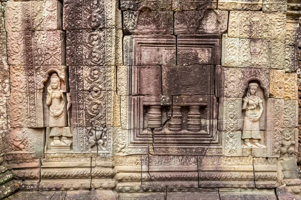 Som Templet Komplexa Angkor Wat Siem Reap Kambodja Sommardag — Stockfoto