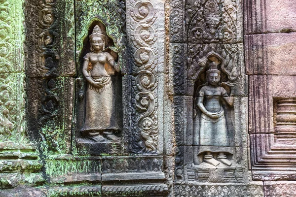 Som Templo Complexo Angkor Wat Siem Reap Camboja Dia Verão — Fotografia de Stock