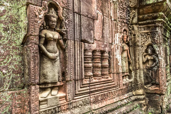 Som Templo Complexo Angkor Wat Siem Reap Camboja Dia Verão — Fotografia de Stock